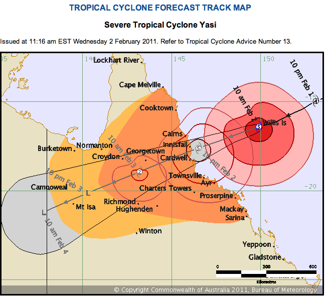 Update On Cyclone Yasi. This Cyclone Yasi Update